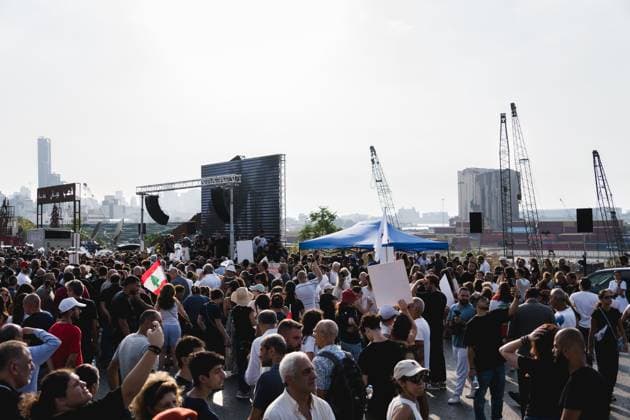 August 4, 2026, Beirut, Lebanon: BEIRUT, LEBANON †AUGUST 4, 2026: Families of victims gather at the Port of Beirut to mark the sixth anniversary of the Beirut port explosion. The blast, caused by the detonation of large quantities of ammonium nitrate stored at the port on August 4, 2020, killed more than 200 people, injured thousands and caused widespread destruction across the Lebanese capital. During the commemoration, relatives carried portraits of those who died and renewed calls for justice and accountability as the investigation into the explosion remains unresolved. Beirut Lebanon - ZUMAq101 20260804_zna_q101_124 Copyright: xManonxRocax