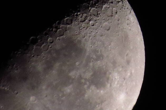 August 5, 2026, Sao Paulo, Sao Paulo, Brazil: Moon in August 5, 2026. SpaceX Falcon 9 lunar impact was not visible to thousands of people with telescopes and live streams on youtube. The collision hit the moon 06:35 UTC on August 5, 2026, near Einstein Crater. The 4-ton booster strikes at 5,400 mph (8.700 km h), it releases energy equal to 3 tons of TNT. August 5, 2026, in Sao Paulo, Brazil. Sao Paulo Brazil - ZUMAd222 20260805_znp_d222_001 Copyright: xSauloxDiasx