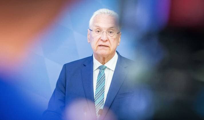 August 11, 2026, Munich, Bavaria, Germany: Bavarian Interior Minister JOACHIM HERRMANN. The Bavarian Verfassungsschutz (Secret Service, Office for the Protection of the Constitution) released its half-year report detailing the current threats to Bavaria and the country. The latest threats includes upticks in espionage, saboteurs, Islamist extremism and terror, as well as movements that seek to split society. Recent cases, such as the CSD attack in Berlin and the drone with explosives found at a Leipzig airport, have raised alert and readiness levels against all threats. Munich Germany - ZUMAb160 20260811_abp_b160_040 Copyright: xSachellexBabbarx