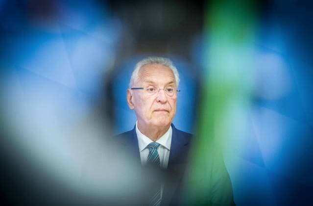 August 11, 2026, Munich, Bavaria, Germany: Bavarian Interior Minister JOACHIM HERRMANN. The Bavarian Verfassungsschutz (Secret Service, Office for the Protection of the Constitution) released its half-year report detailing the current threats to Bavaria and the country. The latest threats includes upticks in espionage, saboteurs, Islamist extremism and terror, as well as movements that seek to split society. Recent cases, such as the CSD attack in Berlin and the drone with explosives found at a Leipzig airport, have raised alert and readiness levels against all threats. Munich Germany - ZUMAb160 20260811_abp_b160_042 Copyright: xSachellexBabbarx