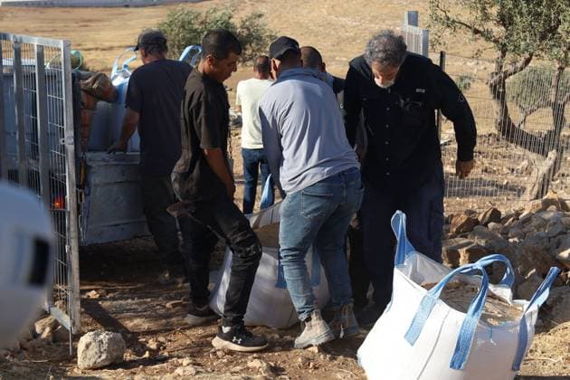 August 10, 2026, Ramallah, Palestine, State of: TAYBEH, PALESTINE †AUGUST 10, 2026: Israeli settlers attacked the Naif al-Kaabneh Bedouin community in the village of Taybeh. The community has been subjected to repeated attacks in recent months. About a month earlier, areas near the village cemetery and the ancient Church of St. George, also known as Al-Khader, were set on fire. The church, dating back to the fifth century AD, is one of the oldest Christian religious sites in Palestine. Taybeh is one of the few remaining Palestinian Christian villages in the occupied West Bank. The latest attack is part of a series of incidents affecting Palestinian communities in and around the village. Ramallah Palestine, State of - ZUMAq101 20260810_zna_q101_093 Copyright: xSalmanxMohsenxAlkhatibx