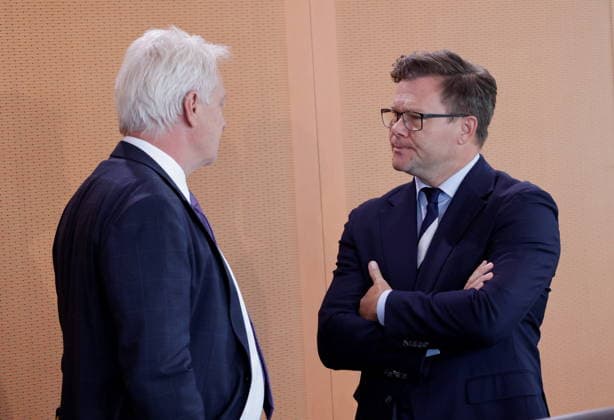Alois Rainer, Bundesminister fuer Ernaehrung, Landwirtschaft und Heimat, Carsten Schneider, Bundesminister für Umwelt, Klimaschutz, Naturschutz und nukleare Sicherheit, Deutschland, Berlin, Bundeskanzleramt, Das Bundeskabinett befasst sich in seiner 55. Sitzung am 12. August 2026 unter anderem mit dem Gesetzentwurf zur Einführung einer Frühstartrente.