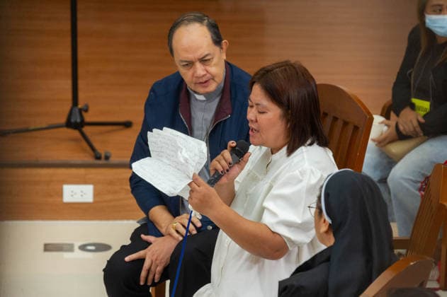 August 14, 2026, Manila, Metro Manila, Philippines: The Philippine Truth Commission, composed of human rights workers and clergy people, hosts its first public truth-telling session, this morning of August 14 in the Pope Pius XII Center in Manila. The commission discussed the case of Raymart Siapo, a 19 year victim of the former Duterte Administrationâ€⠢s ‘War on Drugs. According to Luzviminda Siapo, the mother of Raymart who spoke before the commission, his son was abducted and killed by 14 unidentified individuals. Manila Philippines - ZUMAp220 20260814_zip_p220_003 Copyright: xCharlesxPerezx