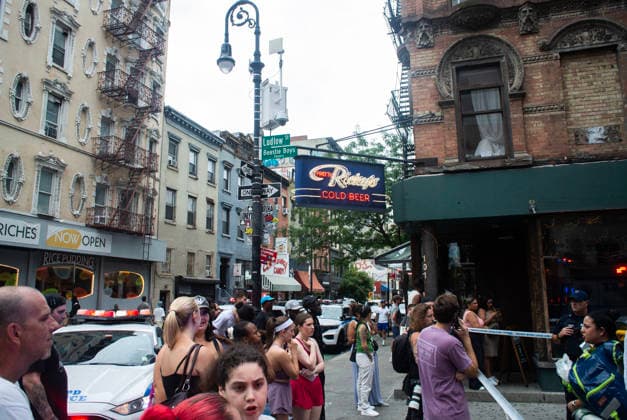 August 16, 2026, New York City, New York, USA: NYPD officers shot and killed a man they said was armed with a butcher s knife inside an apartment building on the Lower East Side Sunday, August 16th, 2026 afternoon. Officers were called out to the building for reports of an assault. When they got there, they said they found a blood trail on the stairs. Officers followed the blood trail, and found a man, identified as 54-year-old Wei Chan, who they said was armed with a butcher s knife. According to the department, officers ordered Chan to show his hands multiple times, and he refused. That s when officers shot Chan. .Wei Chan was taken to a nearby hospital where he was later pronounced dead. The shooting happened around 4 p.m. at a building - ZUMAt442 20260816_znp_t442_004 Copyright: xBillyxTompkinsx