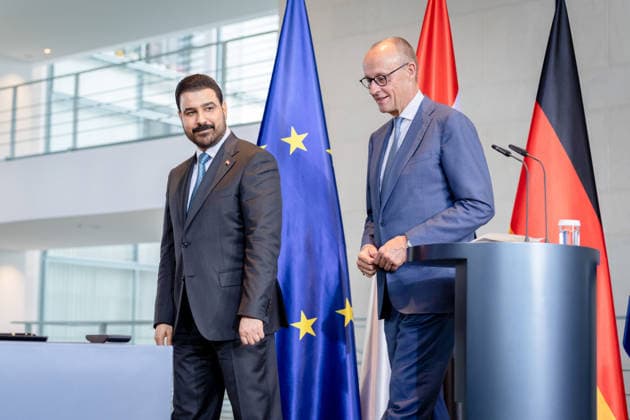 Ministerpräsident, Irak, Ali Faleh Al-Zaidi, Bundeskanzler, Friedrich Merz Berlin, Bundeskanzleramt, Ministerpräsident, Irak, Ali Faleh Al-Zaidi, Bundeskanzler, Friedrich Merz Berlin Berlin GER
