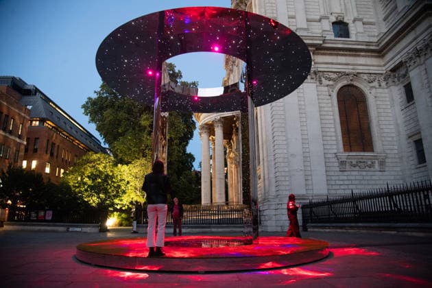 Mykola Kabluka s The Point of Unity unveiled as part of The Design Festival 2026 at St. Paul s Cathedral, London, UK - 16 September, 2026 A general view of The Point of Unity by Mykola Kabluka next to St. Paul s Cathedral, London, England, UK on Wednesday 16 September, 2026 as part of the Design Festival 2026., Credit:Justin Ng Avalon UK, England, London, St. Paul s Cathedral Copyright: xJustinxNgx xAvalonx 1135415560