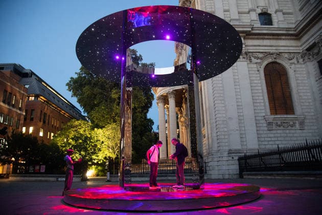 Mykola Kabluka s The Point of Unity unveiled as part of The Design Festival 2026 at St. Paul s Cathedral, London, UK - 16 September, 2026 A general view of The Point of Unity by Mykola Kabluka next to St. Paul s Cathedral, London, England, UK on Wednesday 16 September, 2026 as part of the Design Festival 2026., Credit:Justin Ng Avalon UK, England, London, St. Paul s Cathedral Copyright: xJustinxNgx xAvalonx 1135415562