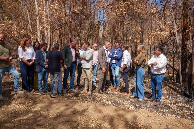 Pedro Sánchez Meets in Niebla with the Mayors of the Municipalities Affected by the Fire. Prime Minister Pedro Sánchez 5d visits the area devastated by this summer’s fire. September 17, 20226, in Niebla, Huelva, Andalusia, Spain. On Thursday, Spanish Prime Minister Pedro Sánchez called for action to address the causes of the Niebla fire—the largest wildfire in the country’s history—which, in his view, starkly revealed the consequences of a climate emergency, and for this reason, he has called for building, through public-private partnership, a stronger and more prosperous country. SEPTEMBER 17, 2026 Francisco J Niebla, Huelva, Andalusia, Spain Niebla, Huelva, Andalusia, Spain Spain Copyright: xFranciscoxJ.xOlmox 7781607