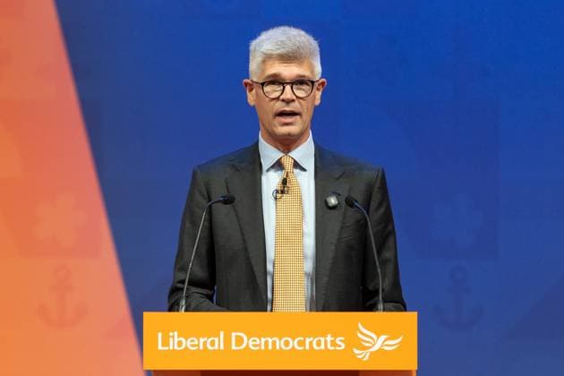 September 19, 2026, Brighton, United Kingdom: Dr Al Pinkerton, Liberal Democrat MP for Surrey Heath and Europe spokeperson, addresses the delegates at the Liberal Democrat Autumn Conference 2026 at the Brighton Centre.Day one of the Liberal Democrat Autumn Conference at the Brighton Centre. The event runs from 19 Sept to 22 Sept 2026, bringing together party members, MPs, and delegates to debate policy, vote on key motions, and deliver keynote addresses Brighton United Kingdom - ZUMAs197 20260919_aaa_s197_123 Copyright: xPhilxLewisx