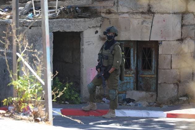 Israeli Forces Started Large-Scale Military Operation In Biddu BIDU, PALESTINE SEPTEMBER 21, 2026: Israeli forces continued a large-scale military operation in the town of Biddu, northwest of occupied Jerusalem, with raids on homes, searches, arrests and field interrogations. The operation began at around 1:00 AM, according to local sources. Israeli forces raided the home of a Palestinian man accused of carrying out the Nabi Saleh attack, taking measurements and digging into parts of the walls in preparation for a possible demolition or explosion, according to local reports. His family home was also raided, and his father and other family members were detained. Israeli forces also seized a house belonging to a resident and converted it Copyright: x xSalmanxMohsenxAlkhatibx xJNAxPressx