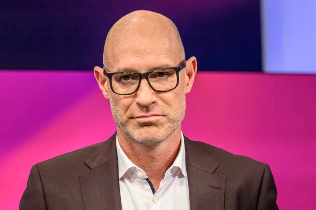 im Bild v.l.: Lars Sänger (MDR), GER, Berlin, Studio, zu Gast bei Maischberger, politische Talkshow, TV, Format, mit Moderatorin Sandra Maischberger, Das Erste, aus Adlershof Am Studio 20, 22.09.2026, Copyright: HMBxMedia UwexKoch