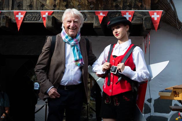 Europa Park, Rust, Schweizer Themenbereich, Walliser Dorf, offizielle Eröffnung des Emil Hüüsli, Emil Steinberger, Emils Bühnenwelt, Ausstellung, Schweizer Künstler, Komiker, Schauspieler, Lebenswerk, Unterhaltung, Kultur, Freizeitpark, neue Attraktion, Tourismus, Symbolfoto Rust Europa Park Baden-Württemberg Deutschland Copyright: xFINLEYxMÖRCHx