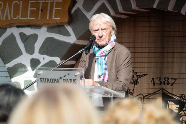 Europa Park, Rust, Schweizer Themenbereich, Walliser Dorf, offizielle Eröffnung des Emil Hüüsli, Emil Steinberger, Emils Bühnenwelt, Ausstellung, Schweizer Künstler, Komiker, Schauspieler, Lebenswerk, Unterhaltung, Kultur, Freizeitpark, neue Attraktion, Tourismus, Symbolfoto Rust Europa Park Baden-Württemberg Deutschland Copyright: xFINLEYxMÖRCHx