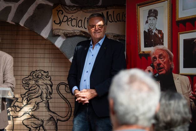 Europa Park, Rust, Schweizer Themenbereich, Walliser Dorf, offizielle Eröffnung des Emil Hüüsli, Emil Steinberger, Emils Bühnenwelt, Ausstellung, Schweizer Künstler, Komiker, Schauspieler, Lebenswerk, Unterhaltung, Kultur, Freizeitpark, neue Attraktion, Tourismus, Symbolfoto Roland Mack, Rust Europa Park Baden-Württemberg Deutschland Copyright: xFINLEYxMÖRCHx