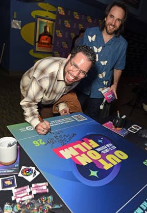 September 24, 2026, Atlanta, Georgia, USA: Gary Jaffe, Robin De Jesus promoting their film Before I Do at Out On Film, Opening Night, Landmark s Midtown Art Cinema, Atlanta, Georgia. September 24, 2026 Atlanta USA - ZUMAs380 20260924_zep_s380_004 Copyright: xDerekxStormx