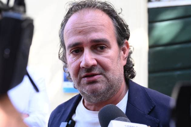 September 25, 2026, Lucca, Lucca, Italy: Salvadore Bartolomei, councilor for security, speaks at the press conference at Villa Pardini, a social facility designated to accommodate those affected by the fire at the building that caught fire last night, killing two people in San Vito a Lucca. The building is uninhabitable, with 16 people evacuated, Lucca, September 25, 2026. Lucca Italy - ZUMAa289 20260925_zia_a289_300 Copyright: xStefanoxDallexLuchex xAgfx