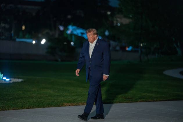 October 3, 2026, Washington, Dc, USA: President Donald Trump returns from a trip to Dayton, OH on October 3, 2026. Washington USA - ZUMAl312 20261003_znp_l312_004 Copyright: xAndrewxLeydenx