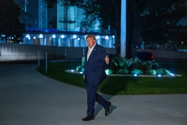 October 3, 2026, Washington, Dc, USA: President Donald Trump returns from a trip to Dayton, OH on October 3, 2026. Washington USA - ZUMAl312 20261003_znp_l312_008 Copyright: xAndrewxLeydenx