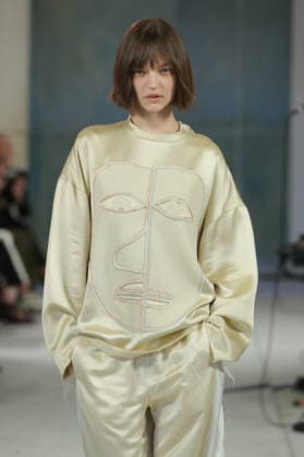 PFW - Litkovska Runway A model walks the runway during the Litkovska Womenswear Spring Summer 2027 show as part of the Paris Fashion Week on October 6, 2026 in Paris, France. Photo by Alain-Gil Gonzalez ABACAPRESS.COM Paris France Copyright: xGonzalezxAlain-Gil ABACAx