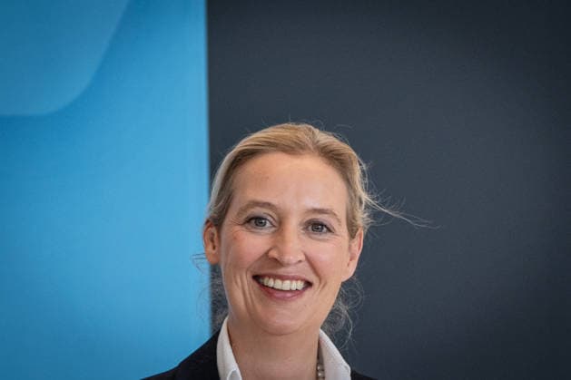 Alice Weidel, AfD-Partei- und Fraktionsvorsitzende;Pressestatement der beiden Parteivorsitzenden und Fraktionsvorsitzenden der AfD vor Beginn der Fraktionssitzung im Deutschen Bundestag, Berlin Berlin Deutschland Bundestag