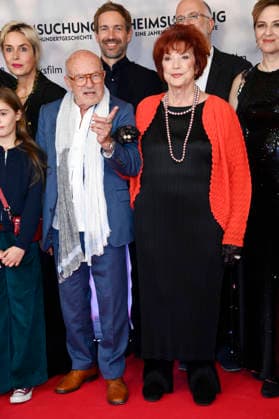 Volker Schlöndorff und Regina Ziegler bei der Premiere des Kinofilms Heimsuchung im Kino International. Berlin, 06.10.2026