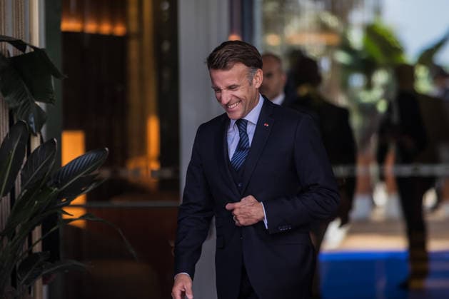 EU MED9 Prime Minister of Croatia Andrej Plenkovic welcomes President of France Emmanuel Macron for EU MED9 summit at Split, Croatia on October 7, 2026. ZvonimirxBarisin PIXSELL
