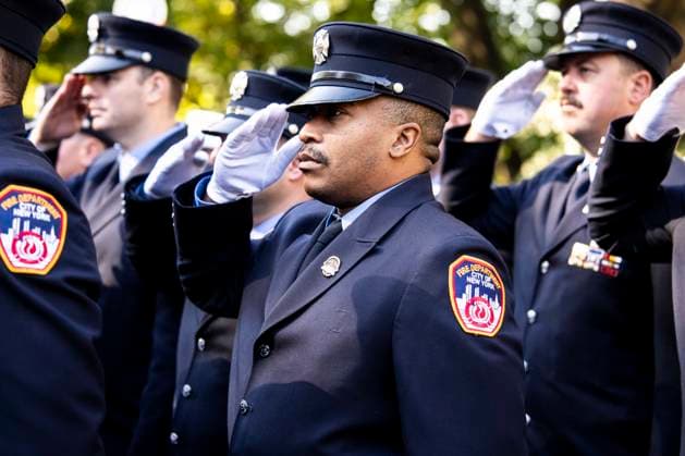 October 7, 2026, New York City, New York, United States: FDNY Firefighters at the 119th Annual FDNY (Fire Department of the City of New York) Memorial Service in New York City. New York City United States - ZUMAb161 20261007_aap_b161_003 Copyright: xMichaelxBrochsteinx