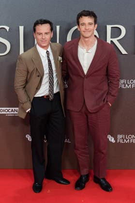 Elsinore Opening Night Gala at BFI London Film Festival LONDON, UNITED KINGDOM - OCTOBER 07: Andrew Scott (L) and Luke Thompson (R) attend the opening night gala of Elsinore during the 70th BFI London Film Festival at the Royal Festival Hall in London, United Kingdom on October 07, 2026. Wiktor Szymanowicz Anadolu London United Kingdom. Editorial use only. Please get in touch for any other usage. Copyright: x2026xAnadoluxWiktorxSzymanowiczx