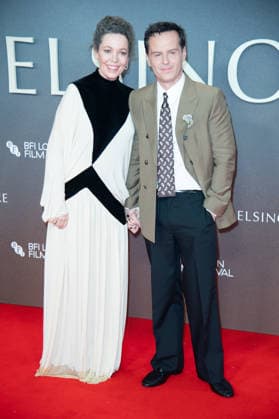 London Film Festival 2026 - Elsinore Opening Night Gala Arrivals at Royal Festival Hall, Southbank, London, UK - 7 October, 2026 Olivia Colman and Andrew Scott attends the Opening Night Gala of Elsinore at The 70th BFI London Film Festival at Royal Festival Hall, Southbank, London, England, UK on Wednesday 7 October, 2026., Credit:Justin Ng Avalon UK, England, London, Royal Festival Hall, Southbank Copyright: xJustinxNgx xAvalonx 1141278701