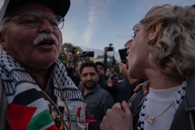 October 7, 2026, Berlin, Germany: Hundereds of pro-palestinian protesters gather in Berlin, Germany, on October 7, 2026. This marks the three-year anniversary of the Hamas led border attacks in Southern Israel. Germany - ZUMAj167 20261007_zip_j167_003 Copyright: xSvetxJacquelinex