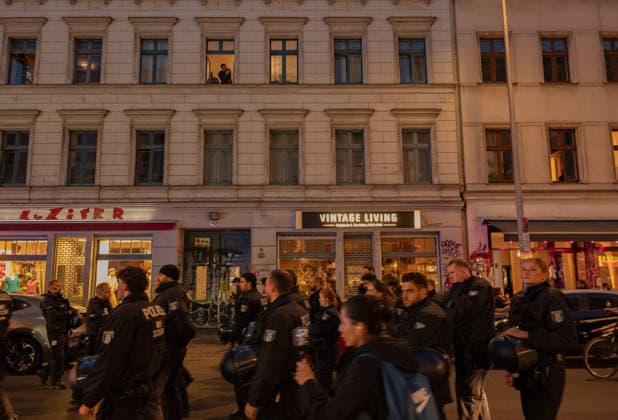 October 7, 2026, Berlin, Germany: Hundereds of pro-palestinian protesters gather in Berlin, Germany, on October 7, 2026. This marks the three-year anniversary of the Hamas led border attacks in Southern Israel. Germany - ZUMAj167 20261007_zip_j167_019 Copyright: xSvetxJacquelinex