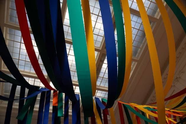 Exhibition Au dela by Sheila Hicks PHOTOPQR VOIX DU NORD FLORENT MOREAU October 8, 2026 LILLE October 8, 2026 The exhibition Au dela by artist Sheila Hicks, is on view at the Palais des Beaux-Arts PHOTO FLORENT MOREAU LA VOIX DU NORD LILLE, FRANCE, OCTOBER 8, 2026 Sheila Hicks – Beyond exhibition at the Palais des Beaux Arts in Lille The internationally renowned American artist presents a new installation in the museum’s atrium, exploring textile fiber through monumental works created especially for the space HAUTS-DE-FRANCE France Copyright: xPHOTOPQR VOIXxDUxNORD MAXPPPxFLORENTxMOREAUx 20261008VDN9615 20261008VDN9615