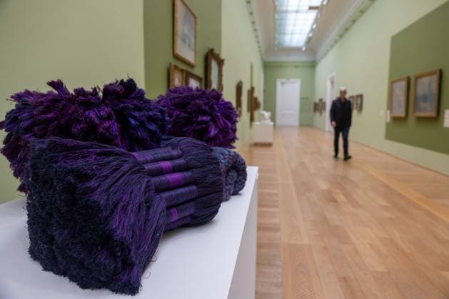 Exhibition Au dela by Sheila Hicks PHOTOPQR VOIX DU NORD FLORENT MOREAU October 8, 2026 LILLE October 8, 2026 The exhibition Au dela by artist Sheila Hicks, is on view at the Palais des Beaux-Arts PHOTO FLORENT MOREAU LA VOIX DU NORD LILLE, FRANCE, OCTOBER 8, 2026 Sheila Hicks – Beyond exhibition at the Palais des Beaux Arts in Lille The internationally renowned American artist presents a new installation in the museum’s atrium, exploring textile fiber through monumental works created especially for the space HAUTS-DE-FRANCE France Copyright: xPHOTOPQR VOIXxDUxNORD MAXPPPxFLORENTxMOREAUx 20261008VDN9629 20261008VDN9629
