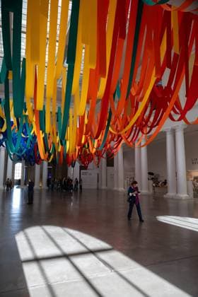 Exhibition Au dela by Sheila Hicks PHOTOPQR VOIX DU NORD FLORENT MOREAU October 8, 2026 LILLE October 8, 2026 The exhibition Au dela by artist Sheila Hicks, is on view at the Palais des Beaux-Arts PHOTO FLORENT MOREAU LA VOIX DU NORD LILLE, FRANCE, OCTOBER 8, 2026 Sheila Hicks – Beyond exhibition at the Palais des Beaux Arts in Lille The internationally renowned American artist presents a new installation in the museum’s atrium, exploring textile fiber through monumental works created especially for the space HAUTS-DE-FRANCE France Copyright: xPHOTOPQR VOIXxDUxNORD MAXPPPxFLORENTxMOREAUx 20261008VDN9614 20261008VDN9614