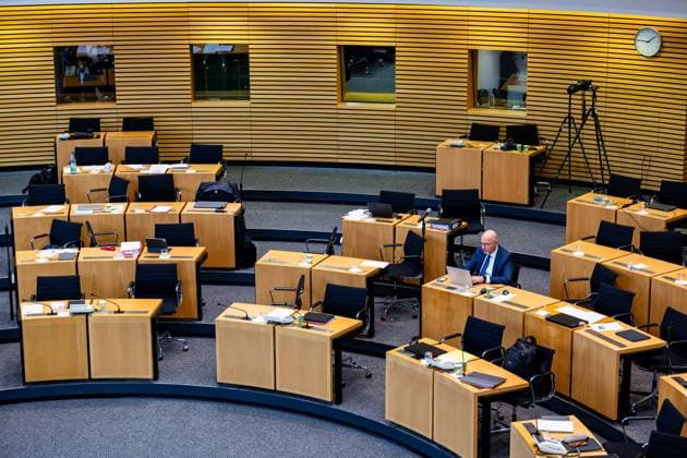 08.10.2026, GER, News Politik, 8.Wahlperiode, 57.Plenarsitzung im Plenarsaal Thüringer Landtag Steffen Quasebarth (Thüringen.Gerecht) scheitert im ersten Wahlgang zum Vizepräsidenten des Thüringer Landtag 99096 Erfurt Thueringer Landtag Thüringen Deutschland