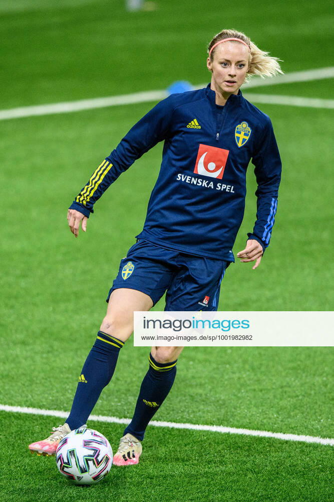 Amanda Ilestedt of Sweden during a training session with the Swedish women s national football team on April 6, 2021 in Stockholm. Photo: Jesper Zerman BILDBYRAN COP 234 JZ0079 fotboll football soccer fotball womenÂ s national team, Nationalteam practice bbeng dam women