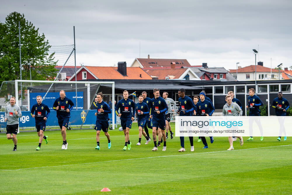 Players of Sweden during a training session with the Swedish national football team on May 25, 2021 in Bastad. Photo: Ludvig Thunman BILDBYRAN kod LT LT0166 fotboll football soccer fotball landskamp träning practice training sverige sweden sverige a bbeng