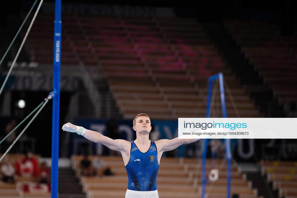 David Rumbutis of Sweden competes in men?s artistic gymnastics qualification during day 1 of the Tokyo 2020 Olympic Games, Olympische Spiele, Olympia, OS on July 24, 2021 in Tokyo. Photo: Johanna Lundberg BILDBYRAN kod JL JL0136 gymnastik gymnastics olympic games olympics os ol olympiska spel olympiske leker tokyo2020 tokyo 2020 tokyo-os tokyo-ol bbeng artistisk gymnastik artistic gymnastics sverige