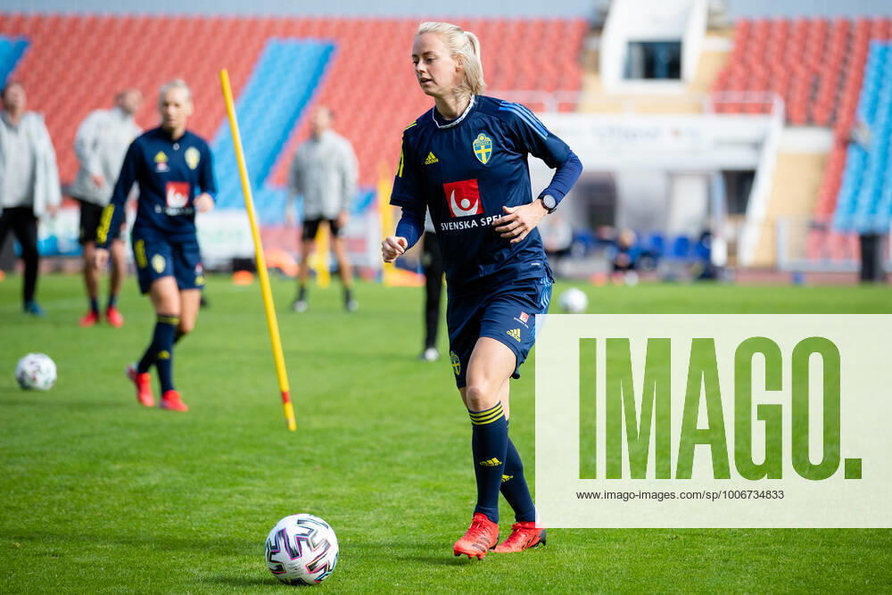 Amanda Ilestedt of Sweden during a training session on September 19, 2021 in Gothenburg. Photo: Michael Erichsen BILDBYRAN COP 89 MI0185 bbeng football fotball fotboll soccer sweden training women s world cup qualifier