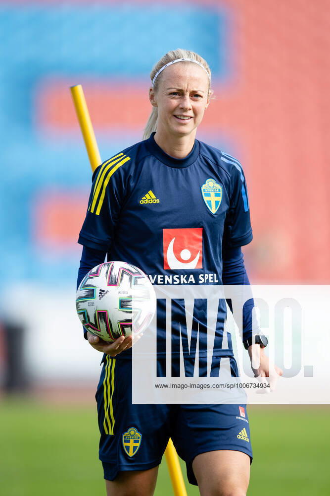 Amanda Ilestedt of Sweden during a training session on September 19, 2021 in Gothenburg. Photo: Michael Erichsen BILDBYRAN COP 89 MI0185 bbeng football fotball fotboll soccer sweden training women s world cup qualifier