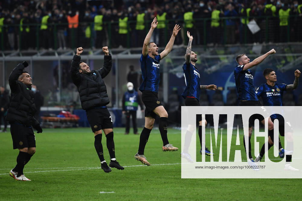 Db Milano 24 11 2021 - Champions League Inter-Shakhtar Donetsk foto Daniele Buffa Image nella foto: esultanza a fine gara Inter
