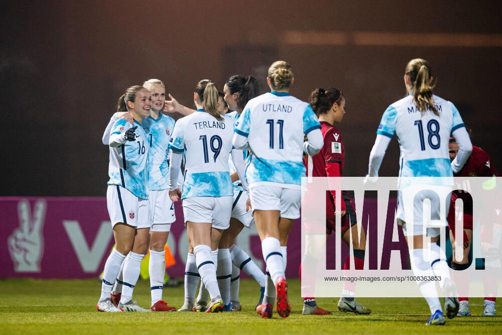 Guro Reiten of Norway celebrates after scoring 0-4 during the FIFA Women s World Cup Qualifier football match between Armenia and Norway on November 30, 2021 in Yerevan. Photo: Vegard Grott BILDBYRAN kod VG VG0208 bbeng fotball soccer football fotboll FIFA World Cup, WM, Weltmeisterschaft, Fussball qualifiers vm-kvalifisering kvinner vm kvalik landskamp dam norge norway armenia jerevan jubel