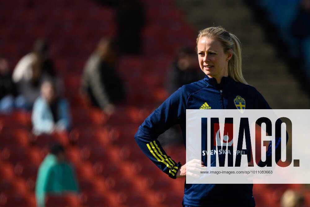 Amanda Ilestedt of the Swedish women s national football team during a training session on April 5, 2022 in Göteborg. Photo: Carl Sandin BILDBYRAN kod CS CS0261 fotboll football soccer fotball vm-kval kval fifa women s world cup qualifier qualifier träning practice training sverige sweden dam bbeng