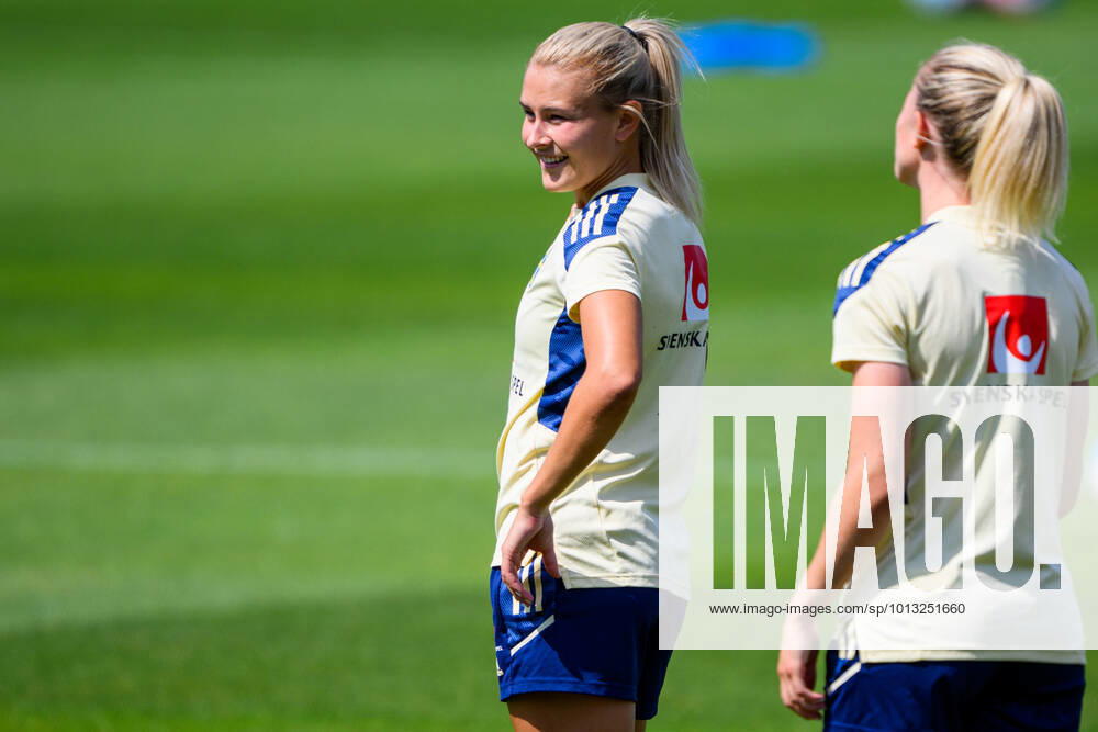 Amanda Nilden of the Swedish women s national football team at a training session during the UEFA Women s Euro 2022 Championship on July 18, 2022 in Chester. Photo: Ludvig Thunman BILDBYRAN kod LT LT0379 fotboll football soccer fotball fotbolls-em europamästerskap em uefa womens euro träning practice training sverige sweden day 13 dam bbeng