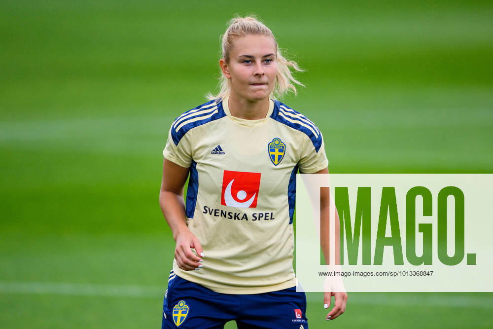 Amanda Nilden of the Swedish women s national football team at a training session during the UEFA Women s Euro 2022 Championship on July 24, 2022 in Chester. Photo: Ludvig Thunman BILDBYRAN kod LT LT0390 fotboll football soccer fotball fotbolls-em europamästerskap em uefa womens euro träning practice training sverige sweden day 19 dam bbeng