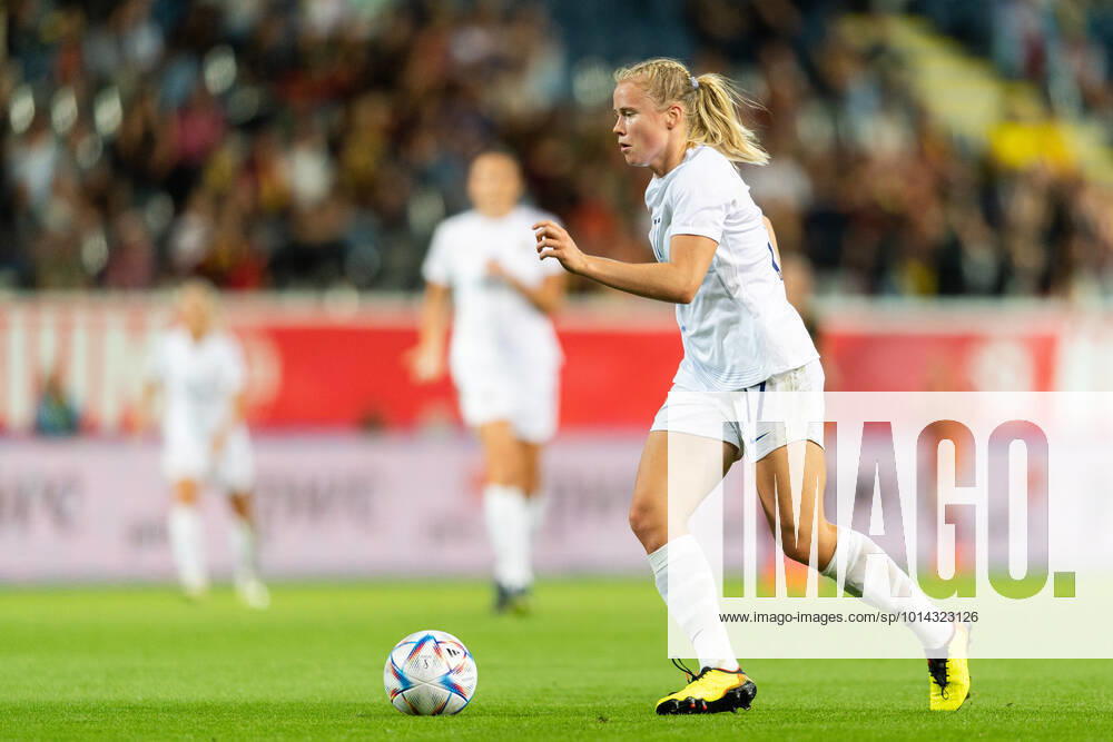 Julie Blakstad of Norway during the FIFA Women s World Cup Qualifier football match between Belgium and Norway on September 2, 2022 in Leuven. Photo: Vegard Grott BILDBYRAN kod VG VG0347 bbeng fotball soccer football fotboll FIFA World Cup, WM, Weltmeisterschaft, Fussball qualifiers vm-kvalifisering kvinner vm kvalik landskamp dam norge norway belgia belgium