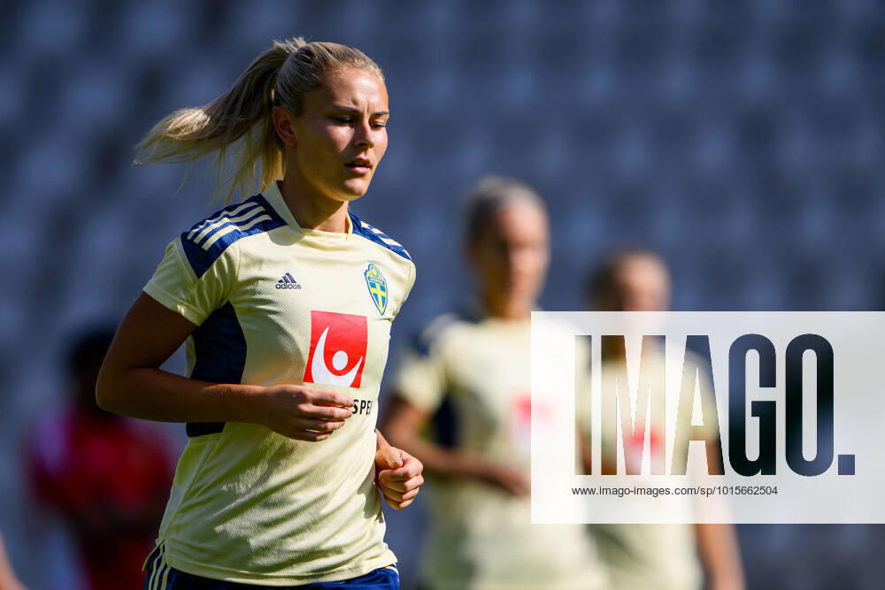Amanda Nilden of the Swedish women s national football team at a training session on October 6, 2022 in Cordoba. Photo: Ludvig Thunman BILDBYRAN kod LT LT0421 fotboll football soccer fotball träning practice training sverige sweden dam bbeng