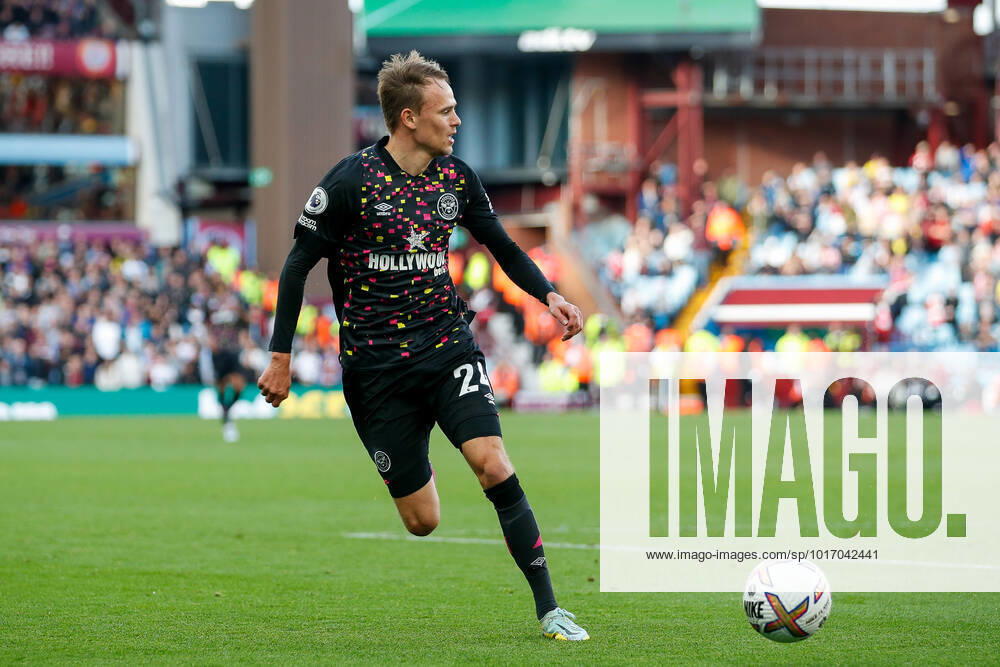 Aston Villa v Brentford Premier League Mikkel Damsgaard of Brentford during the Premier League match between Aston Villa and Brentford at Villa Park, Birmingham Content Not Available For UK Newspapers