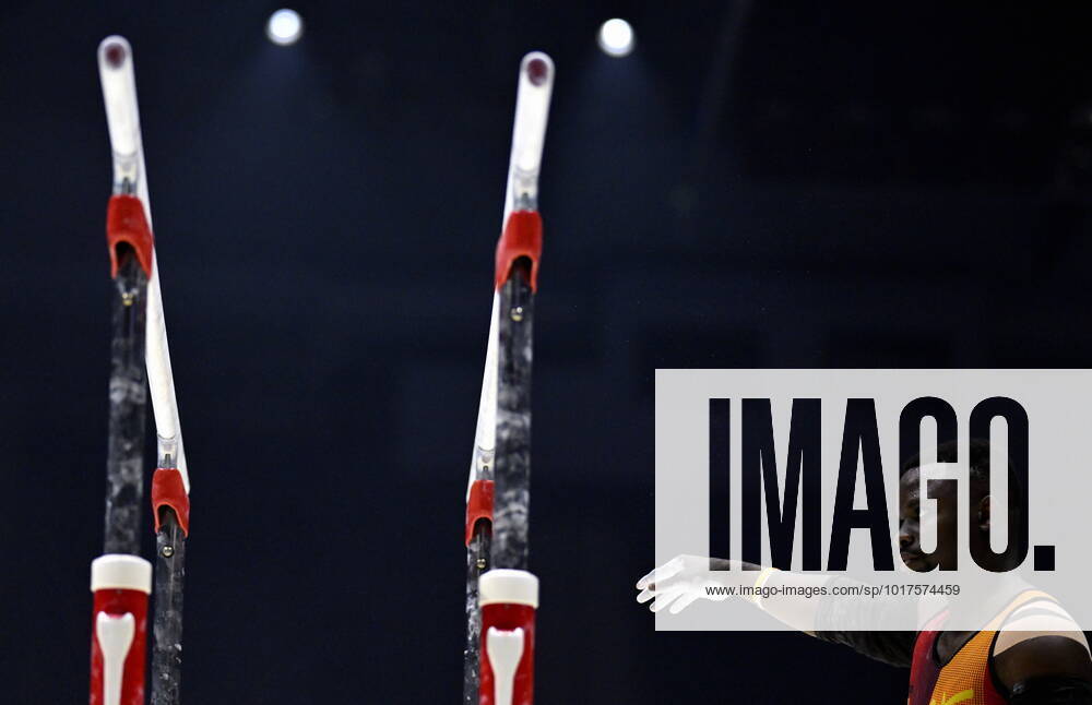 Belgian gymnast Noah Kuavita pictured during the mens podium training session on the first day of the World Artistic Gymnastics Championships in Liverpool, Saturday 29 October 2022. The Worlds take place from October 29 until November 6, 2022 in Liverpool, United Kingdom. ERICxLALMAND x47938079x