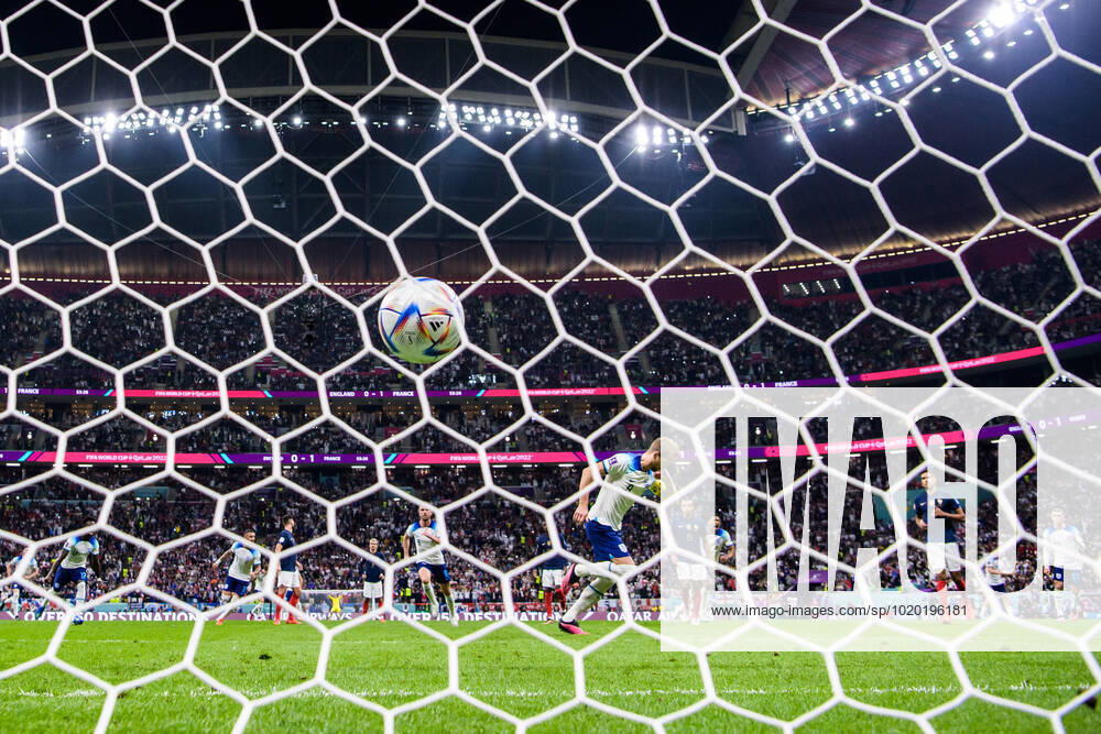 Harry Kane of England celebrates after scoring 1-1 on a penalty shot during the FIFA World Cup, WM, Weltmeisterschaft, Fussball 2022 quarterfinal between England and France on December 10, 2022 in Doha. Photo: Joel Marklund BILDBYRAN kod JM JM0409 bbeng fotboll football soccer fotball vm fotbolls-vm fotball-vm fotbolls-vm 2022 fifa world cup 2022 kvartsfinal quarterfinal quarter-final england frankrike france jubel